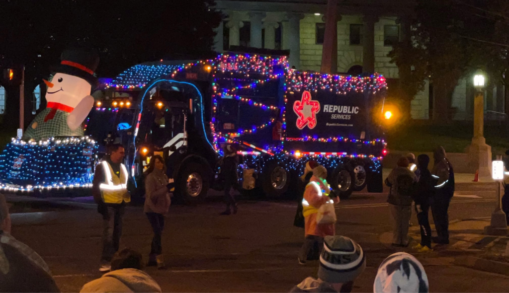 Festive Parade Truck, Marshall, MI Blue Nation Online